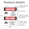 Signmission Storage Area Flammable Material Bilingual Danger Sign, Vinyl Decal, 10in W x 14in L, 2PK OS-2PACK-DS-D-1014-VS-1583 - alternate 4